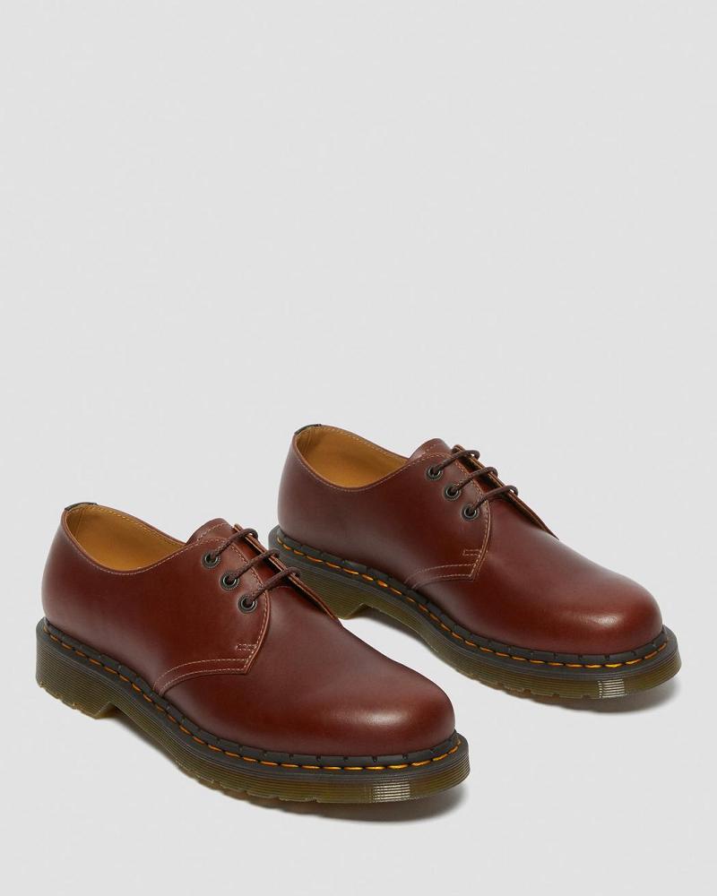 Men's Dr Martens 1461 Men's Abruzzo Leather Oxfords Shoes Brown / Black | AU 599SGL